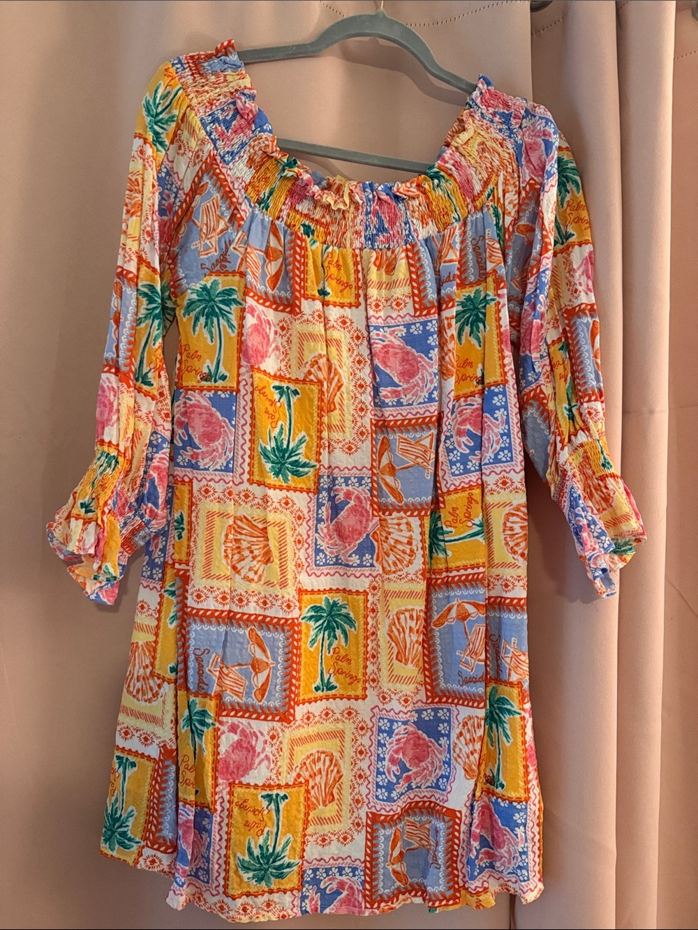 Gorgeous Tropical Patchwork Boutique Tunic Dress